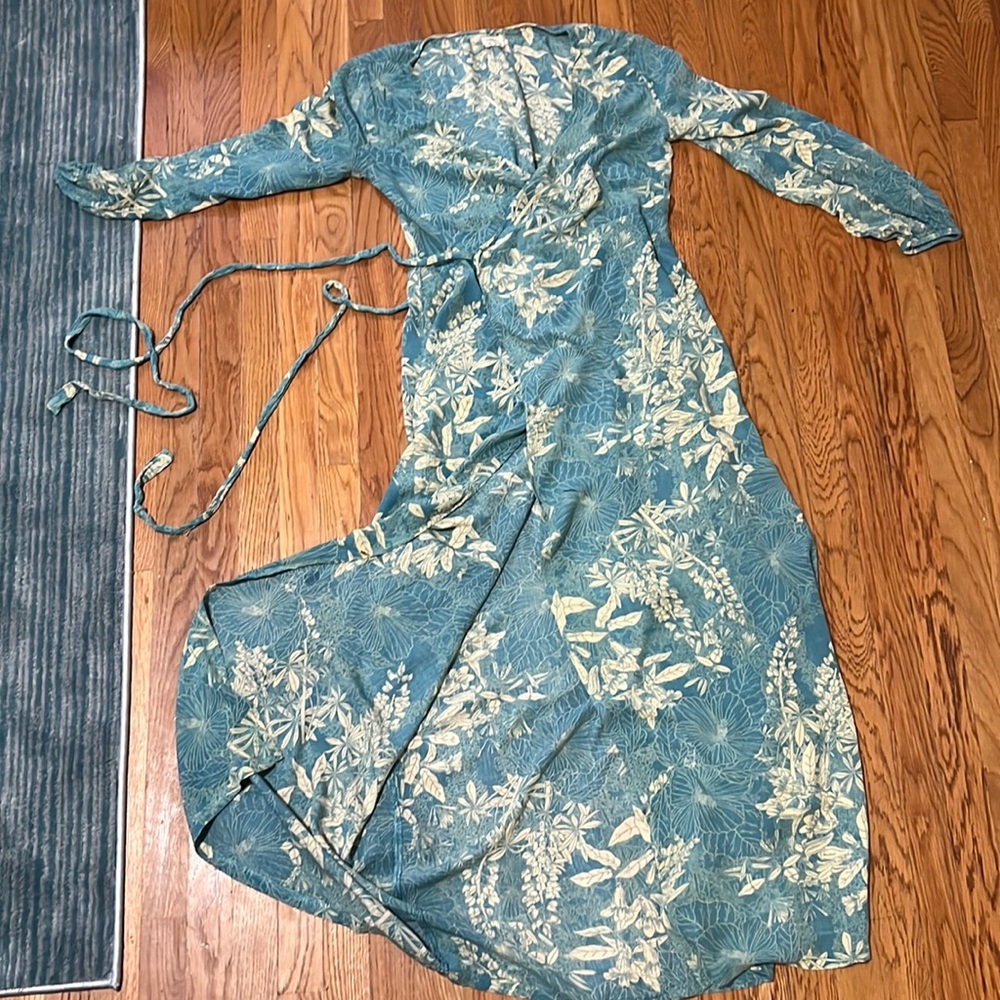 O’Neill long sleeve floral wrap dress, extra small